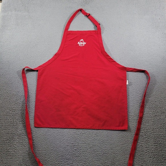 Arbys Apron Adult Red Regular Crew Member Employee Uniform Replacement Logo - Picture 1 of 13